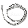 Electroplated Synthetic Non-magnetic Hematite Beads Strands G-C154-A01-01K-2