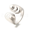 Brass Cuff Rings for Women RJEW-G347-03P-4