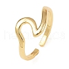 Brass Adjustable Cuff Rings for Women RJEW-B132-03G-4