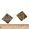 Brass with PU Leather Pendants FIND-Z048-08B-KCG-3