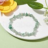 Natural Green Aventurine Chips Beaded Stretch Bracelets for Women BJEW-JB10046-04-1