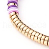 Handmade Polymer Clay Heishi Beads Stretch Bracelets BJEW-JB05704-3