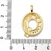 Brass Micro Pave Cubic Zirconia Pendants KK-B126-02G-Q-3
