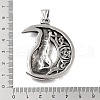 Retro 304 Stainless Steel Big Pendants STAS-I205-34AS-3