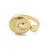 Rack Plated Brass Oval Open Cuff Ring for Women RJEW-Z039-15G-2