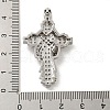 Brass Micro Pave Cubic Zirconia Pendants KK-P250-05P-3