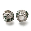 Rack Plating Alloy European Beads FIND-H005-22P-02-1