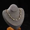 304 Stainless Steel Link Chain Necklaces NJEW-U023-04D-G-3