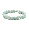 Dyed Natural Selenite Beaded Stretch Bracelet Sets BJEW-JB09200-4
