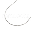 0.9mm Adjustable Slider Brass Box Chain Necklaces for Men Women NJEW-G160-21P-2
