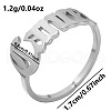 Non-Tarnish Adjustable Stainless Steel Constellations Cuff Ring for Couples TY6304-7-1