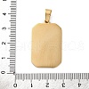Ion Plating(IP) 304 Stainless Steel Enamel Pendants STAS-Q003-01G-018-2