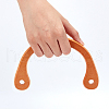 WADORN 4Pcs 2 Colors Wood U-shaped Bag Handles DIY-WR0002-88-3