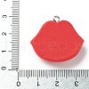 Opaque Resin Pendants RESI-G105-08B-3