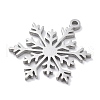 Christmas Theme Anti-Tarnish 304 Stainless Steel Pendants STAS-R003-04P-05-3