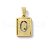 304 Stainless Steel Alphabet Pendants STAS-S152-01G-Q-1