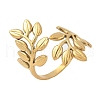 304 Stainless Steel Adjustable Open Cuff Rings for Women RJEW-U060-03G-G-1