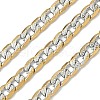 304 Stainless Steel Two Tone Curb Chains Unwelded CHS-Z005-04GP-2