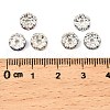 Brass Rhinestone Spacer Beads X-RB-A014-L7mm-S-2