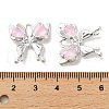 Rack Plating Alloy Rhinestones Pendants PALLOY-D028-02A-S-RS-3