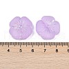 Frosted Transparent Acrylic Beads OACR-P029-19B-04-3