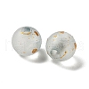 Frosted Transparent Acrylic Beads OACR-F013-12F-2