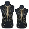 Alloy & Acrylic Rondelle Beads Tassel Sexy Body Chains for Bikini FS-WGE7231-01-3