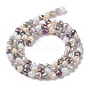 Electroplated Glass Beads Strands GLAA-B013-01A-3