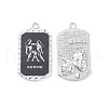 Alloy Twelve Constellations Series Big Pendants PALLOY-O107-01P-06-2
