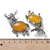 Alloy Elk Brooches JEWB-A021-02AS-06-3