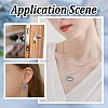 6Pcs 3 Colors Glass Seed Beaded Pendants PALLOY-GO00026-7