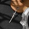 Alloy Sword Big Pendant Decoration HJEW-JM02179-2