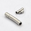 Tarnish Resistant Column 304 Stainless Steel Bayonet Clasps STAS-N014-31-4mm-2