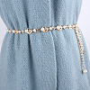 Leaf Alloy with Plastic Pearl Waist Beads FS-WGE56DF-01-1