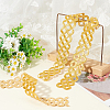 Iron on/Sew on Embroidery Coin Polyester Hollow Lace Ribbons OCOR-WH0085-50-5