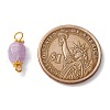 Natural Amethyst Links Connectors PALLOY-JF01091-03-4