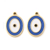 304 Stainless Steel Enamel Pendants STAS-L022-102G-1