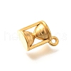 Ion Plating(IP) 304 Stainless Steel Pendants STAS-I321-63G-2