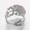 Cuff Brass Filigree Ring Setting KKC-G002-34S-2