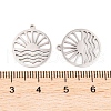 Non-Tarnish 5Pcs 201 Stainless Steel Pendants STAS-M056-01A-P-3