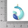 Brass Enamel Pendants KK-E093-03G-G-01-3