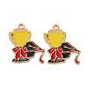 Graduation Season Alloy Enamel Pendants ENAM-V002-01J-KCG-1