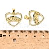 Brass Micro Pave Cubic Zirconia Pendants KK-M324-02E-G-3