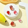 6Pcs 5 Styles Transparent Resin Fruit Pendants FIND-YW0005-66-3