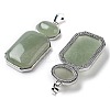 Natural Green Aventurine Human Body Shaped Pendants G-P552-03P-04-2