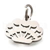 304 Stainless Steel Charms STAS-Z119-09P-2