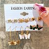 Alloy & Plastic Pearl Earring Sets WG17A46-04-1