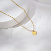 Simple Stainless Steel Heart Pendant Necklaces for Women's Daily Wear SC0258-2-5