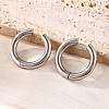 201 Stainless Steel Hoop Earrings EJEW-P304-13A-P-1