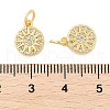 Brass Micro Pave Cubic Zirconia Pendants KK-U056-11G-3